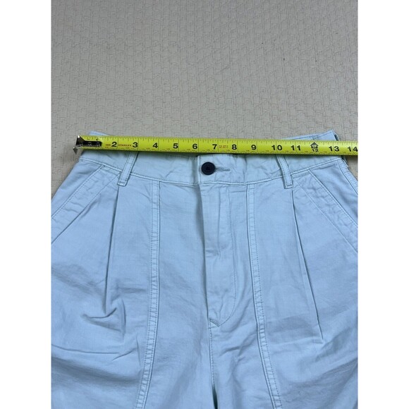 Everlane Bermuda Shorts Organic Cotton The Tourist‎ Pleated  in Ice Blue size 2 - Picture 10 of 10